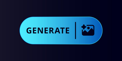 dynamic generate button designed for modern user vector image