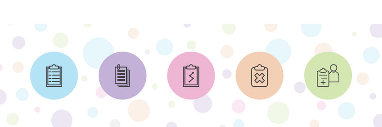 clipboard icons vector