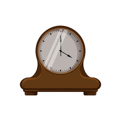 Old clock vintage cartoon vector