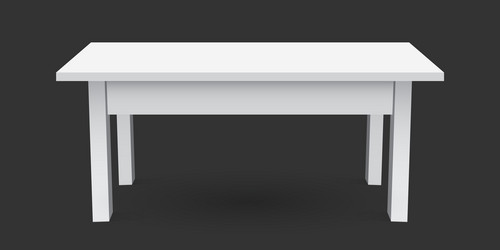 3d table for object presentation empty white top vector image