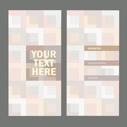Abstract color-block background with place for tex vector