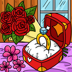 Mothers day flower pots cartoon colored clipart Vector Image