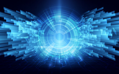speed cyber tunnel connection networking concept vector image