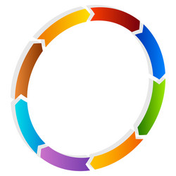 segmented circle arrow circular icon vector image