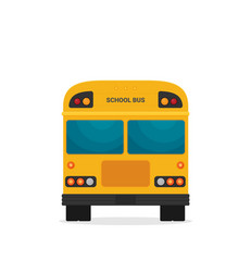 Yellow school bus Royalty Free Vector Image - VectorStock