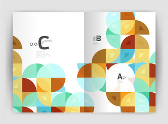 abstract background with color triangles annual vector image