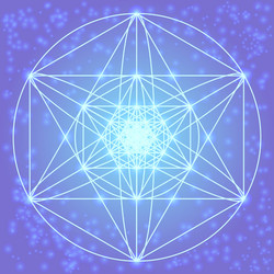 Sacred geometry symbols and elements vector