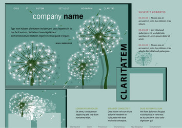 Dandelion forest vector