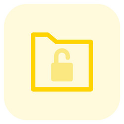 unlocked folder files are accessible to all users vector