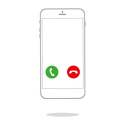 incoming call human hand holding cellphone vector