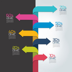 timeline vertical report template chart scheme vector image