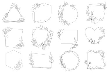 Wedding logo set Royalty Free Vector Image - VectorStock