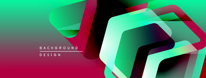 abstract geometric shapes overlap creating vector image
