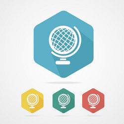 Globe icon set Royalty Free Vector Image - VectorStock