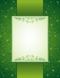 Green christmas background vector