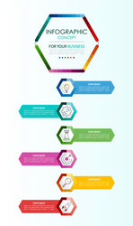 Infographic template business concept with options vector