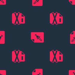 set delete file document and note paper with push vector image