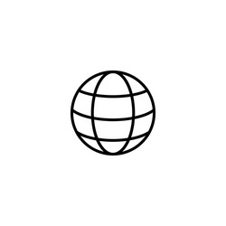 World globe icon vector