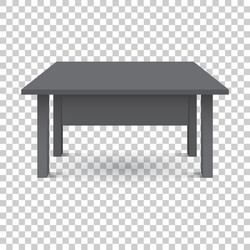 3d table for object presentation empty black top vector