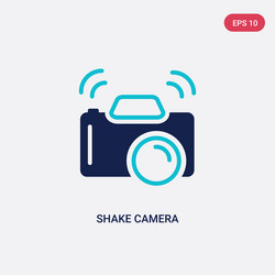 Two color shake camera icon from electronic stuff vector