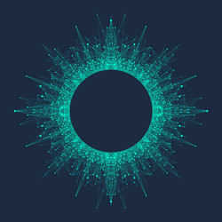 Quantum Computing & AI Network vector image