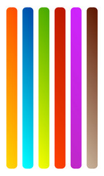 banner button bar shapes with blank empty space vector image