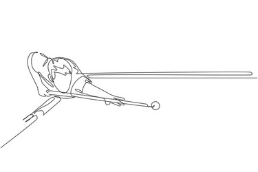 Single continuous line drawing young handsome Vector Image