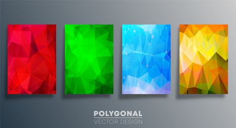 Dynamic Polygonal Pattern vector image