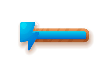 loading bar with slider power indicator realistic vector image