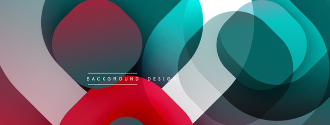 abstract shapes overlap creating dynamic visual vector image