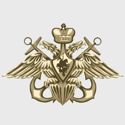 Coat of arms the russian fleet vector