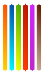 banner button bar shapes with blank empty space vector image