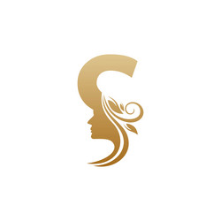 initial s face beauty logo design templates Vector Image