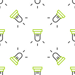 Line motion sensor icon isolated seamless pattern vector