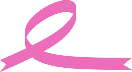 Pink ribbon graphic design template isolated Vector Image