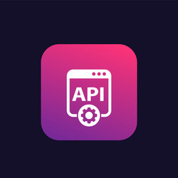 Api technology icon vector