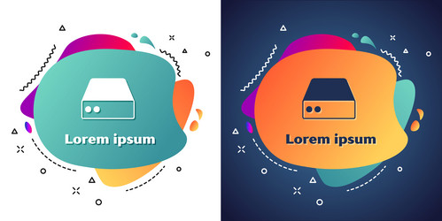 white server data web hosting icon isolated vector image