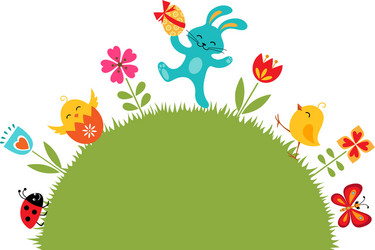 Cheerful Easter Celebration Vector Image