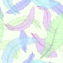 Feather seamless background Royalty Free Vector Image