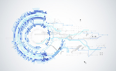 Abstract Circuit Technology Background vector image