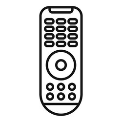 remote control with buttons and circle navigation vector image