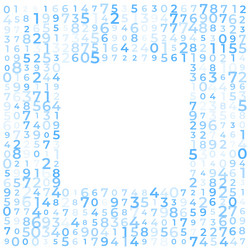 digital data array lots of numbers digits in vector image