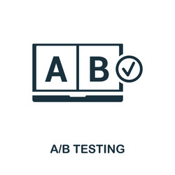 Ab testing icon simple element from website vector