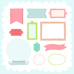 Doodles cute elements Royalty Free Vector Image