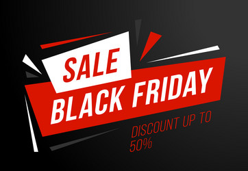 Sale poster black friday vector