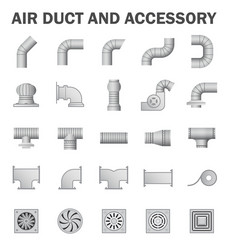 Ventilation pipe vent system element isolated Vector Image