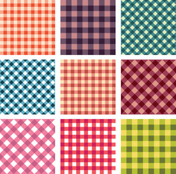 abstract seamless square pattern set vector