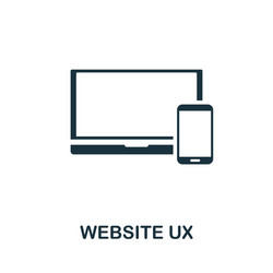 Website ux icon simple element from vector