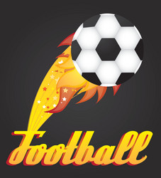 Football Ball Sport Icon Vector Image
