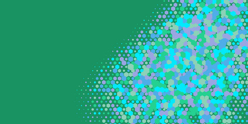 geometric multi size hexagon with color vector